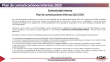 Plan de comuniacaciones CDAV 