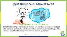 ¿QUÉ SIGNIFICA EL AGUA PARA TI?
