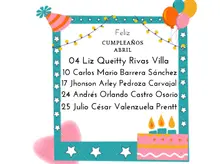 Cumpleaños Abril