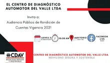 Invitación Audiencia Pública de Rendición de Cuentas Vigencia 2021