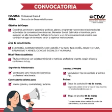 Convocatoria Profesional Universitario Grado 2