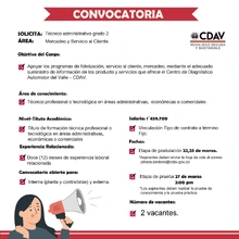 Convocatoria Técnico Administrativo Grado 2