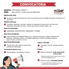Convocatoria Profesional Universitario Grado 6