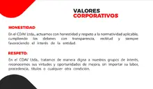Valores Institucionales 2023-2
