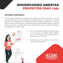 Proyectos 2023 Cdav Ltda