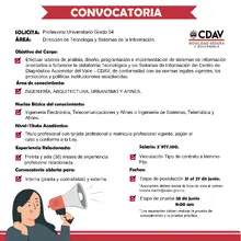 Convocatoria Profesional Univ. Grado 4