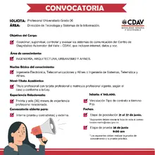 Convocatoria Profesional Univ. Grado 6
