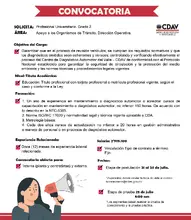 Convocatoria Profesional Universitario G2 - AOT