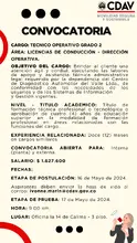 Convocatoria Técnico Operativo Grado 2