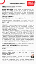 CONVOCATORIA PROFESIONAL CONTROL INTERNO