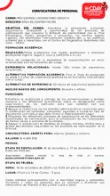 CONVOCATORIA CONTRATACIÓN P4