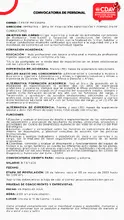 Convocatoria Líder de Programa de Evaluación, Habilitación y Formación de Conductores.