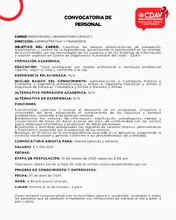 Convocatoria Profesional Universitario G1