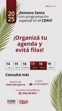 Horario de atención semana santa 