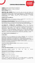 Convocatoria Técnico Administrativo 2