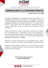Comunicado de Prensa CDAV