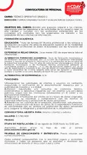 Convocatoria Técnico Operativo