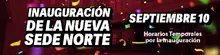 Banner inauguración sede norte