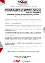 Comunicado a la opinión pública