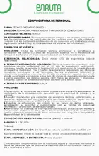 Convocatoria Técnico Operativo