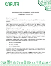 Comunicado oficial enRuta
