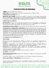 Convocatoria t&eacute;cnico operativo grado 2
