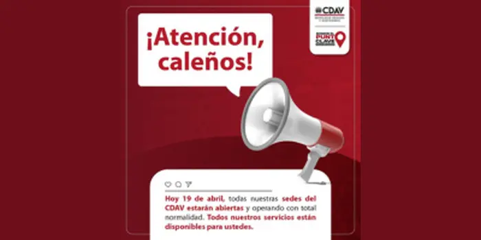 &iexcl;El Centro de Diagn&oacute;stico Automotor del Valle (CDAV) prestar&aacute; sus servicios con normalidad este viernes 19 de abril!