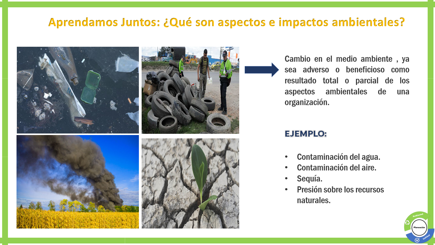 Cambio en el medio ambiente