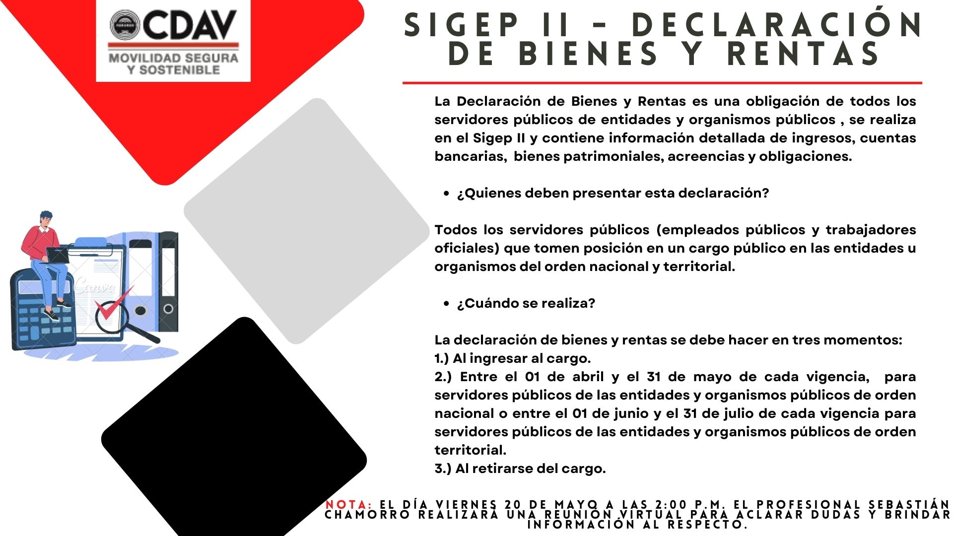 Sigep II - Declaración de Bienes y Rentas
