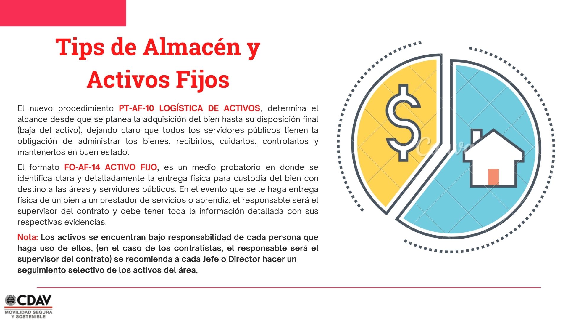 Tips Almacén y Activos Fijos