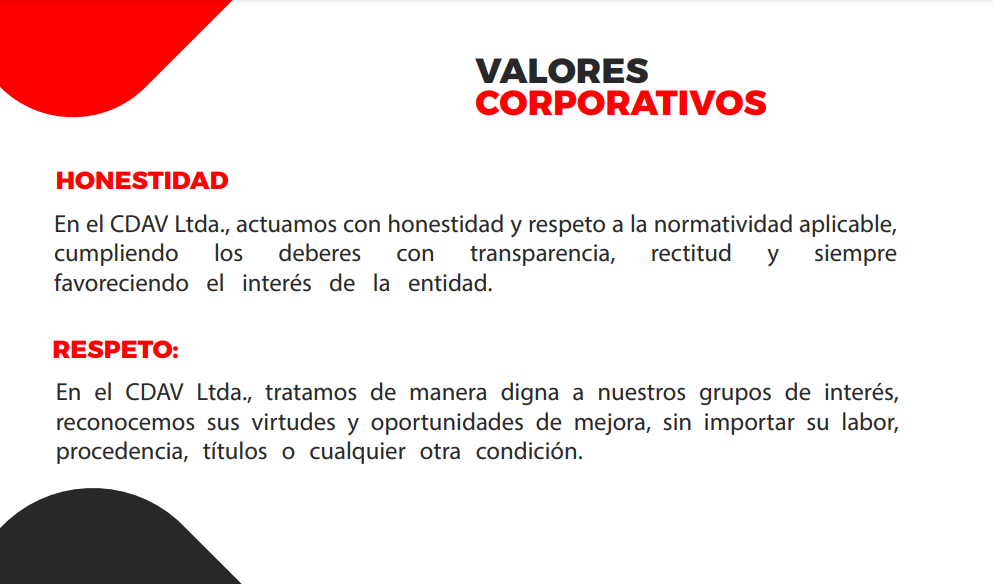 Valores Institucionales 2023-2
