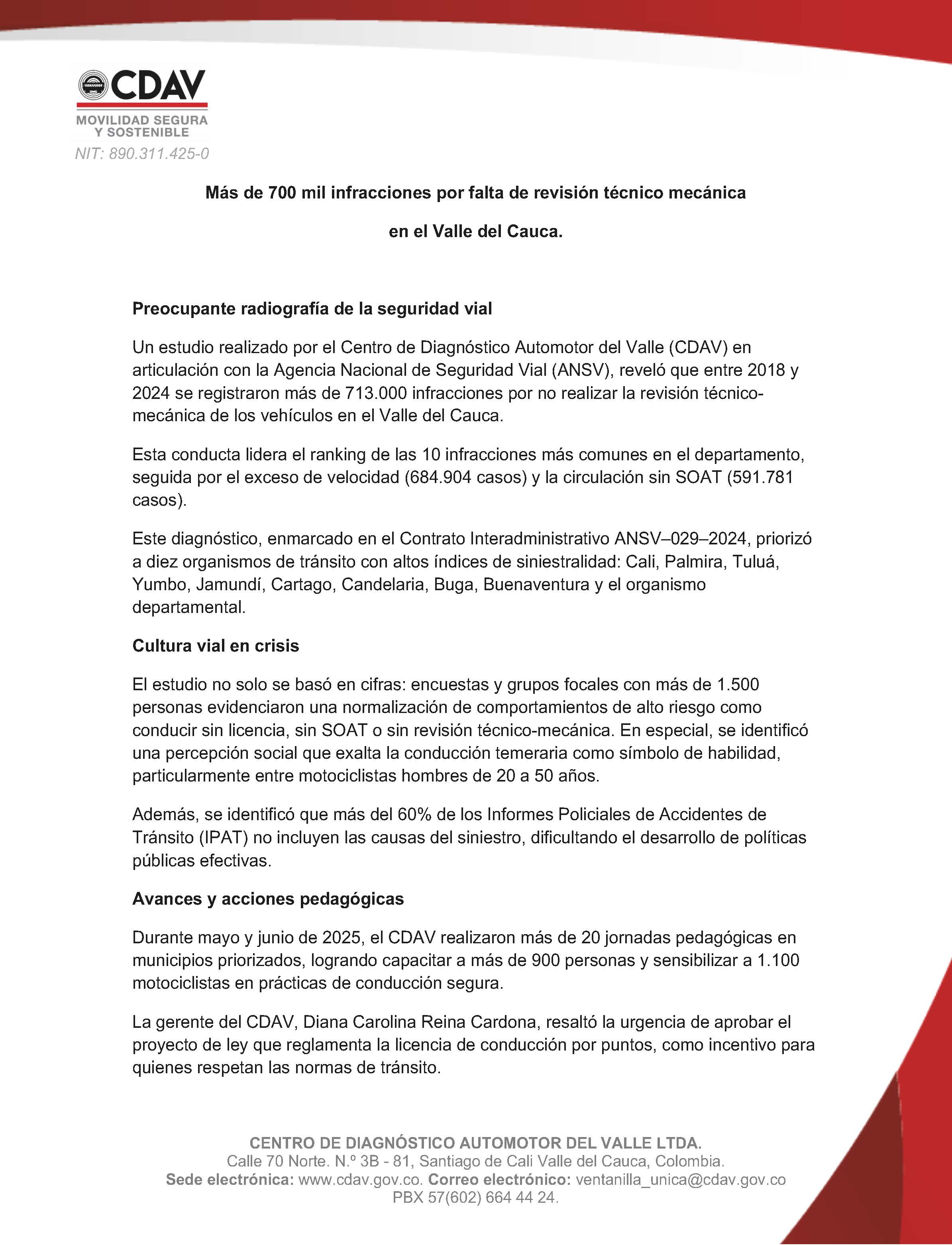 Boletín Informativo CDAV 1 Boletín Informativo CDAV 1