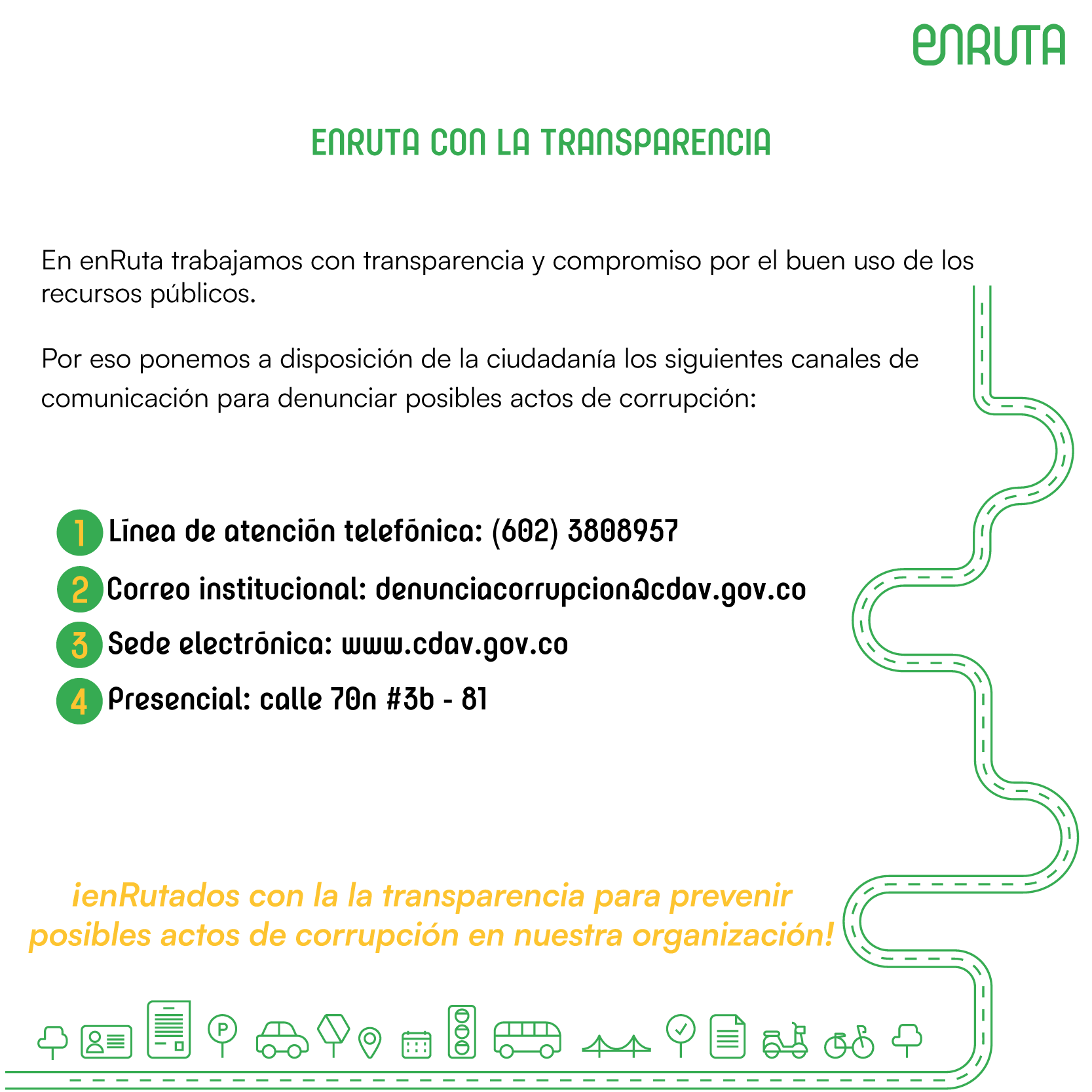 enRuta con la Transparencia enRuta con la Transparencia